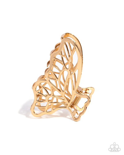 Gliding Grace - Gold - Hair Clip
