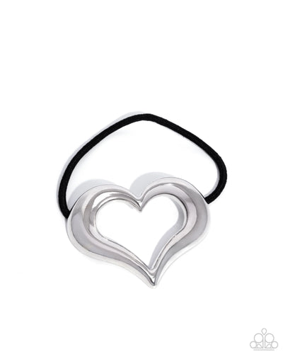 Cupid Call - Silver - Hair Clip