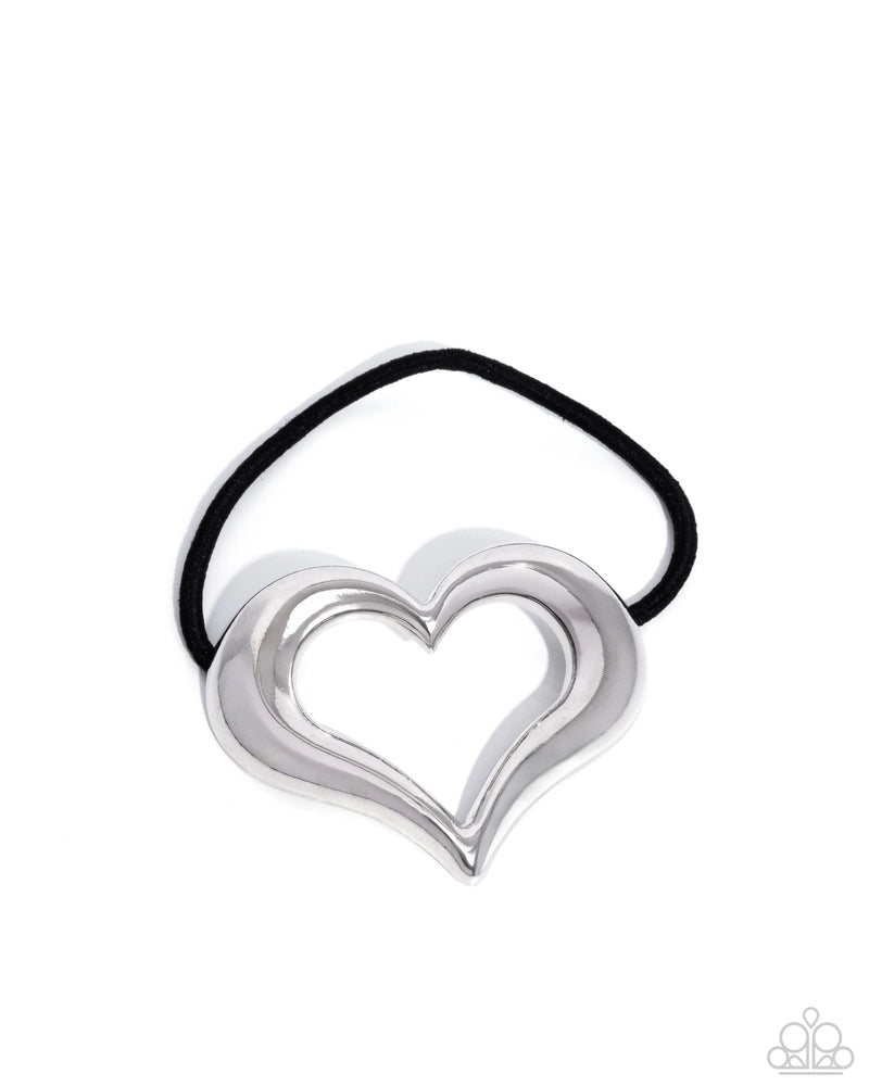 Cupid Call - Silver - Hair Clip