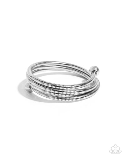 Calmly Coiled - Silver - Bracelet