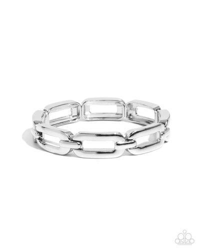 Symmetrical Sheen - Silver - Bracelet