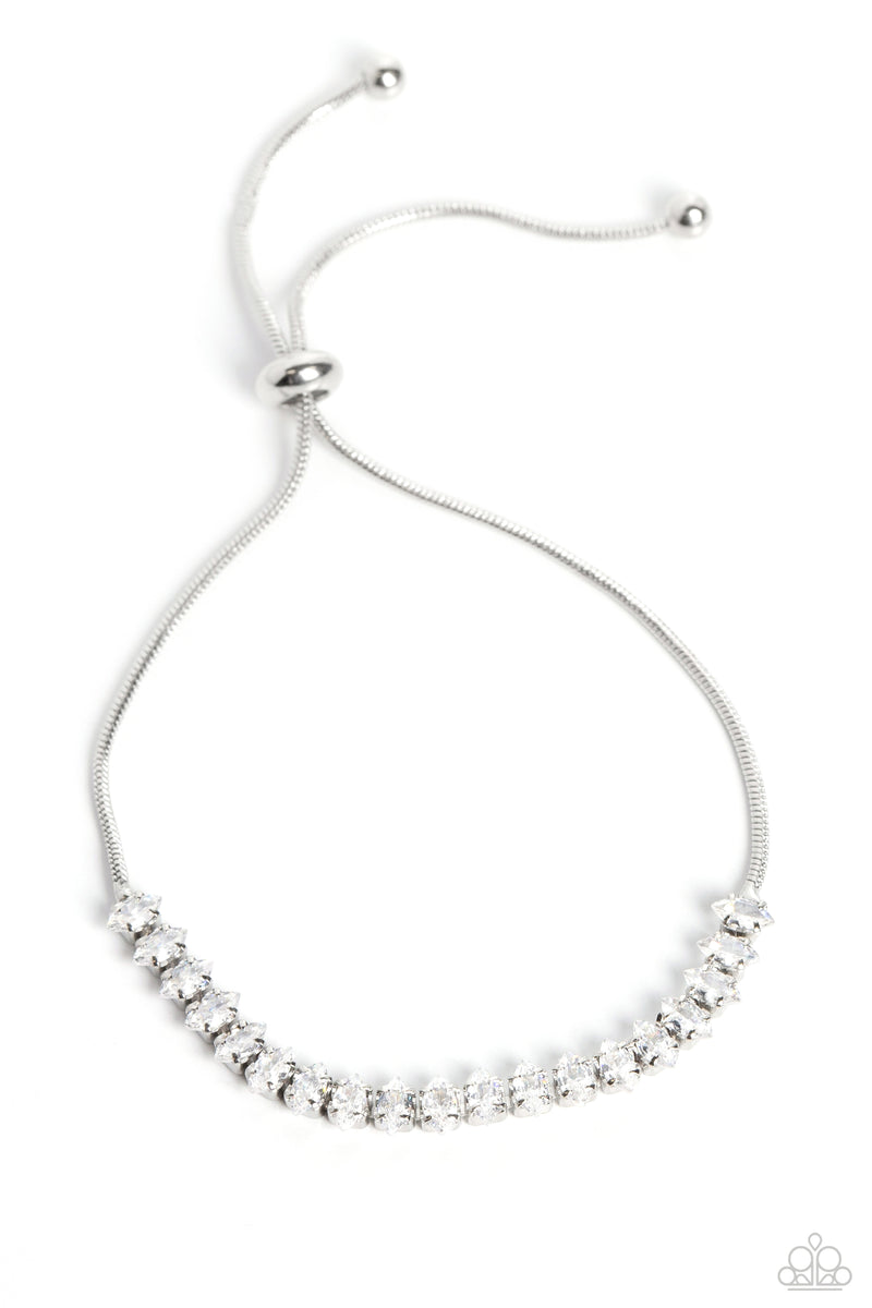 Dynamic Diamonds - White - Bracelet
