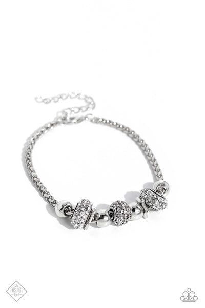 Draped Dedication - White - Bracelet