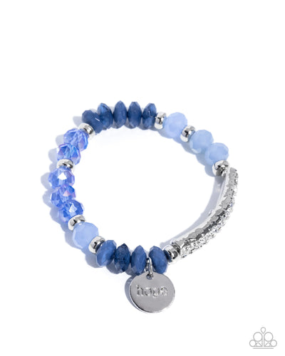 Handcrafted Hope - Blue - Bracelet