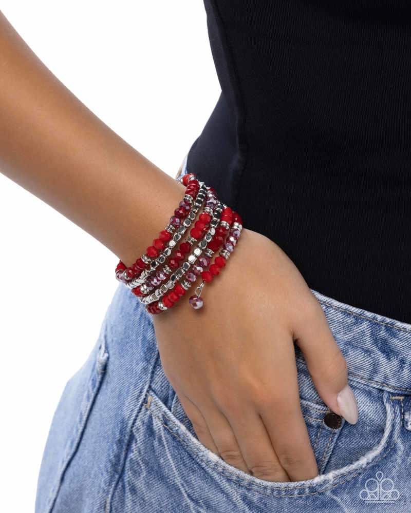 Memorable Masterpiece - Red - Bracelet
