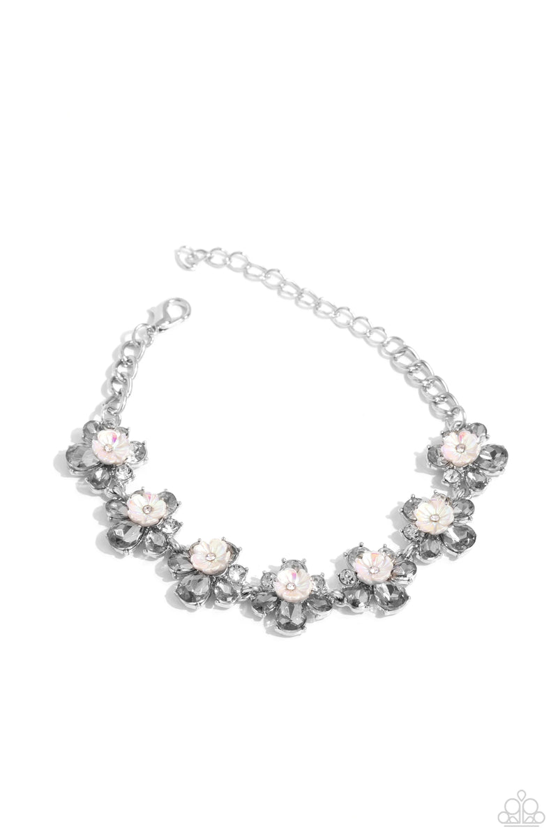 Floral Frenzy - Silver - Bracelet