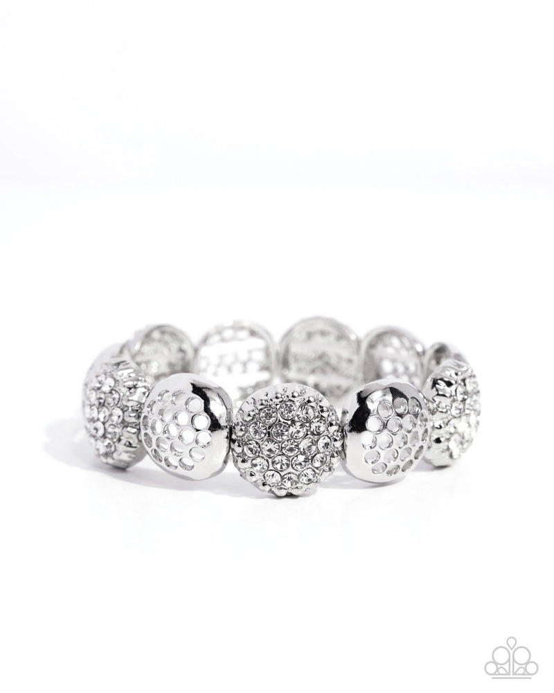 Airily Adorned - White - Bracelet
