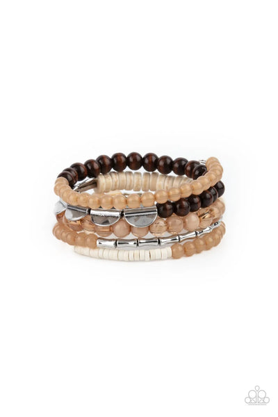 Free-Spirited Spiral - Brown - Bracelet