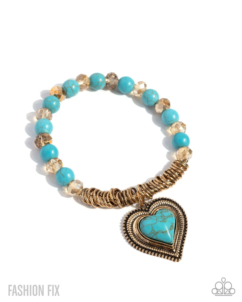 Horseshoe Heartthrob - Gold - Bracelet