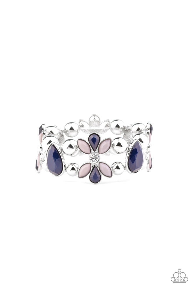 Fabulously Flourishing - Blue - Bracelet