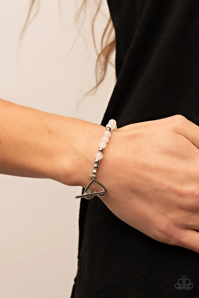 Following My Heart - White - Bracelet