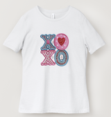 XO XO Hugs & Kisses Heart & Gnome Whimsical T-Shirt