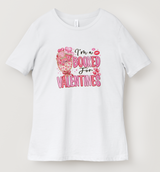 I'm Booked for Valentines DTF T-Shirt - Book Lover & Reader Gift