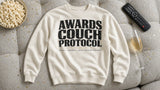 Awards Couch Protocol Tee - cream props flat-lay ad mockup