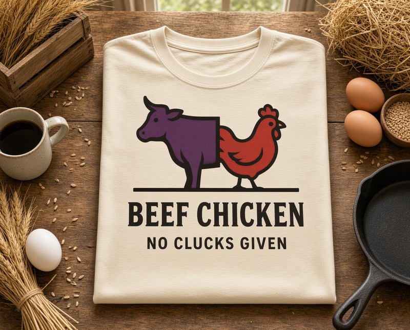 Beef Chicken No Cuckoo DTF T-Shirt - Humor