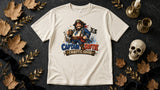 Captain Softie Tee - cream props flat-lay ad mockup