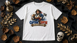 Captain Softie Tee - white props flat-lay ad mockup