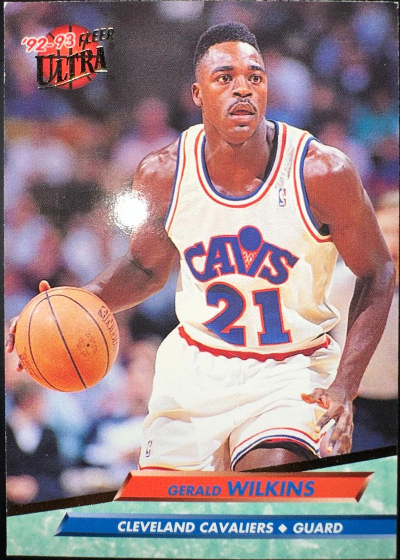 Gerald Wilkins 1992-93 Fleer Ultra #243 Cleveland Cavaliers Basketball Card