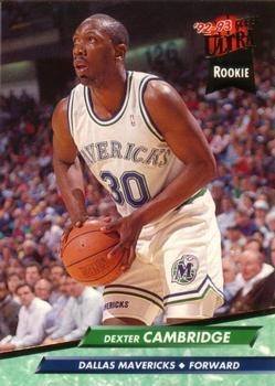 Dexter Cambridge 1992-93 Fleer Ultra #245 Dallas Mavericks Basketball Card