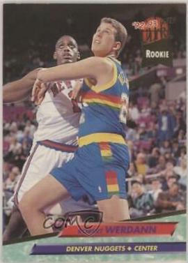 Robert Werdann 1992-93 Fleer Ultra #256 Denver Nuggets Basketball Card Rookie