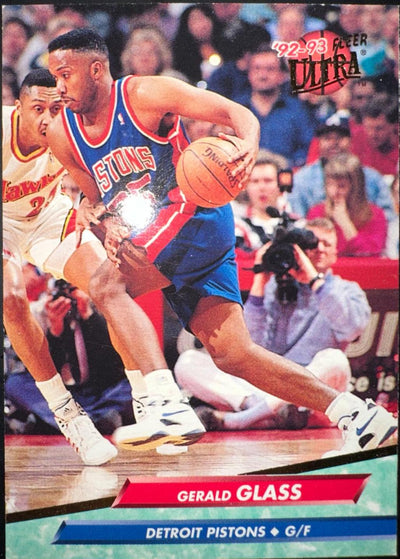 Gerald Glass 1992-93 Fleer Ultra #257 Detroit Pistons Basketball Card Rookie