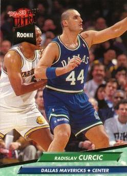 Radisav Curcic 1992-93 Fleer Ultra #246 Dallas Mavericks Basketball Card