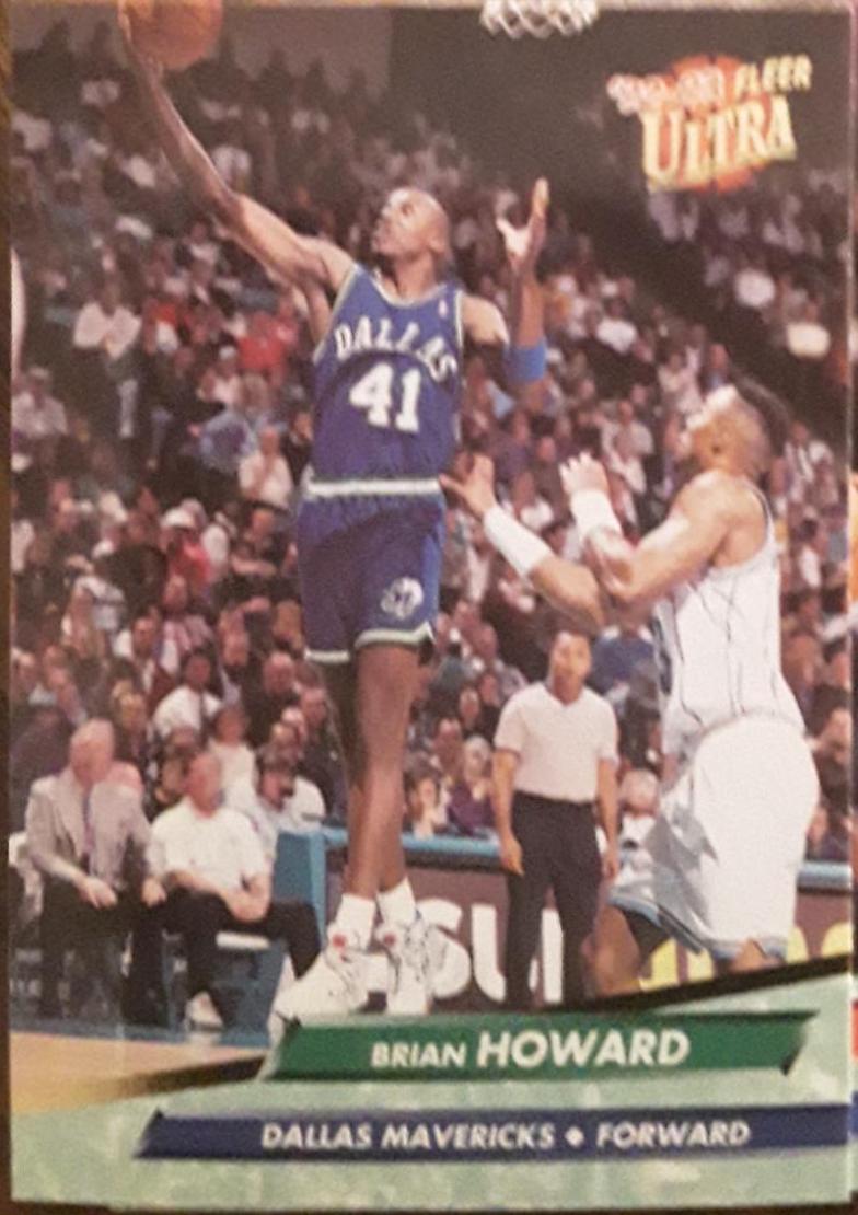 Brian Howard 1992-93 Fleer Ultra #247 Dallas Mavericks Basketball Card