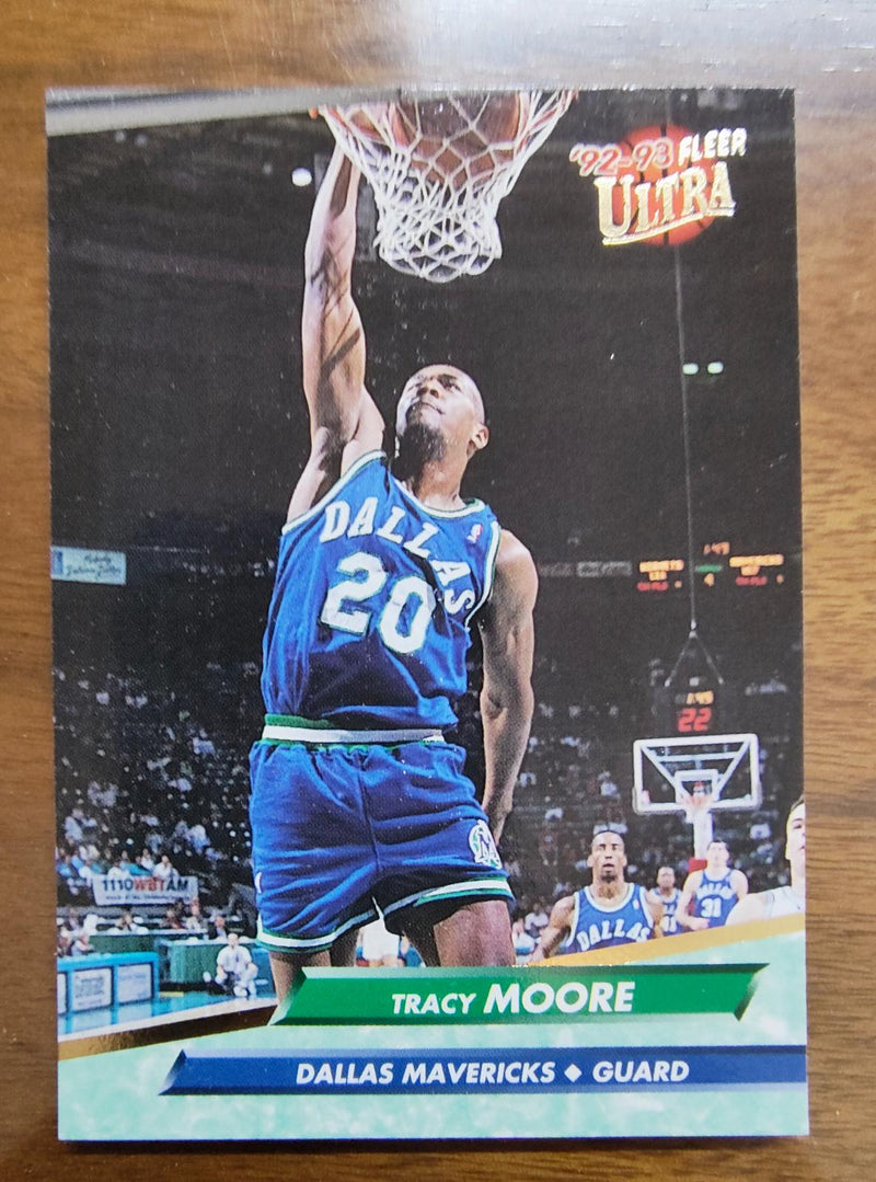 Tracy Moore 1992-93 Fleer Ultra #248 Dallas Mavericks Basketball Card