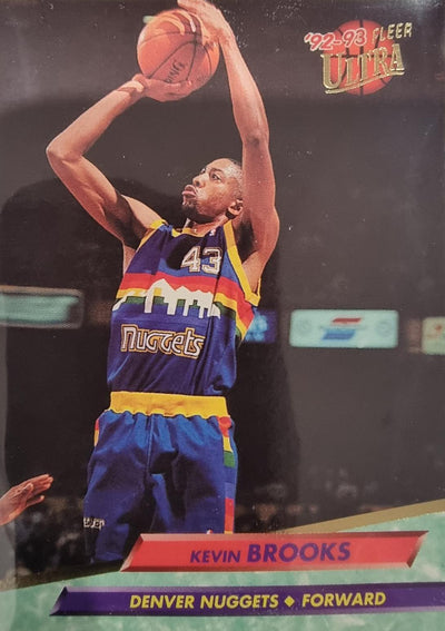Kevin Brooks 1992-93 Fleer Ultra #250 Denver Nuggets Basketball Card