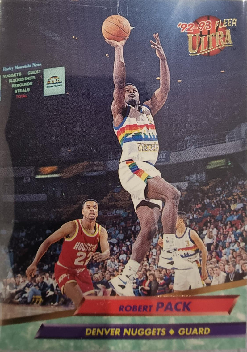Robert Pack 1992-93 Fleer Ultra #253 Denver Nuggets Basketball Card
