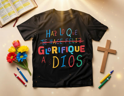 Haz Lo Que Glorifique A Dios Spanish Christian DTF T-Shirt