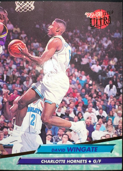 David Wingate 1992-93 Fleer Ultra #235 Charlotte Hornets Basketball Card