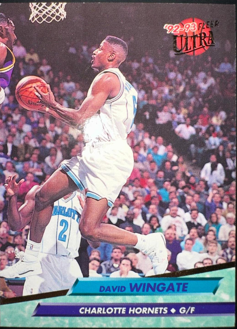 David Wingate 1992-93 Fleer Ultra #235 Charlotte Hornets Basketball Card