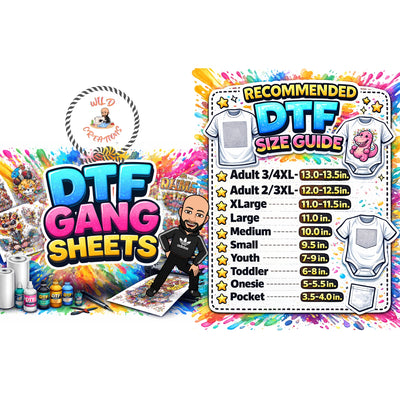 Custom DTF Gang Sheets - Vibrant Designs for Apparel