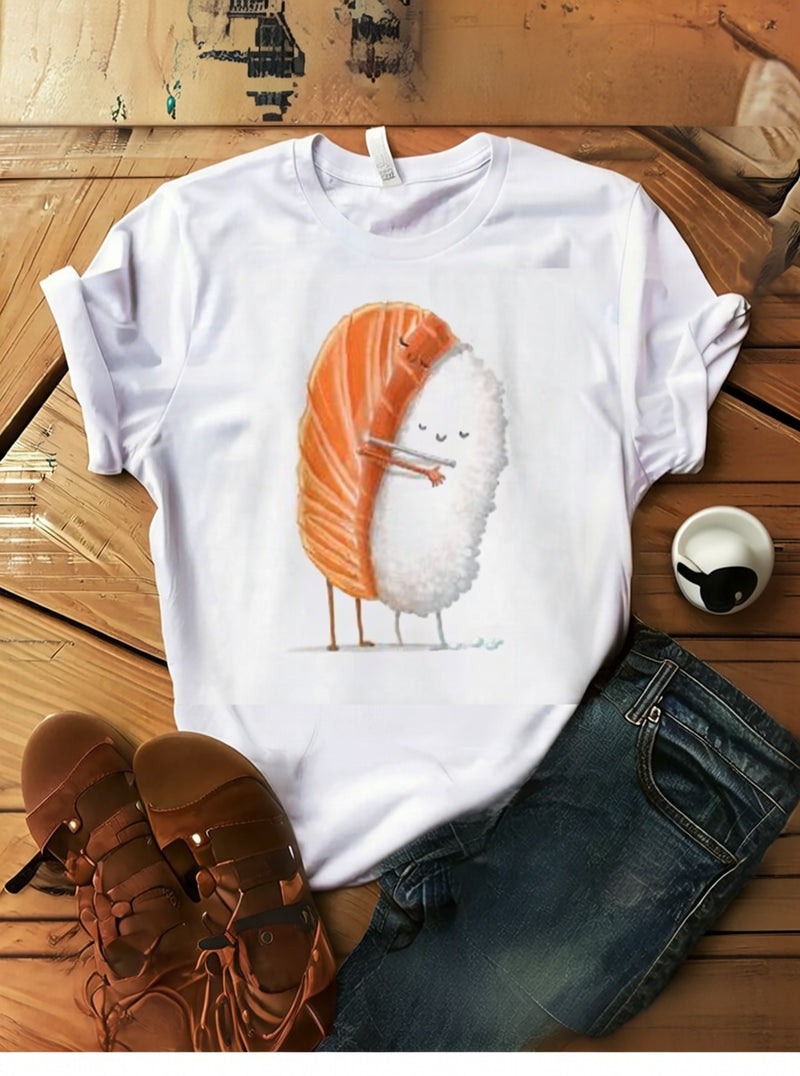 RICE AND SALMON TEE