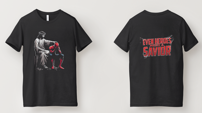 Even Heroes Need a Savior – Jesus & Spider-Man Christian T-Shirt