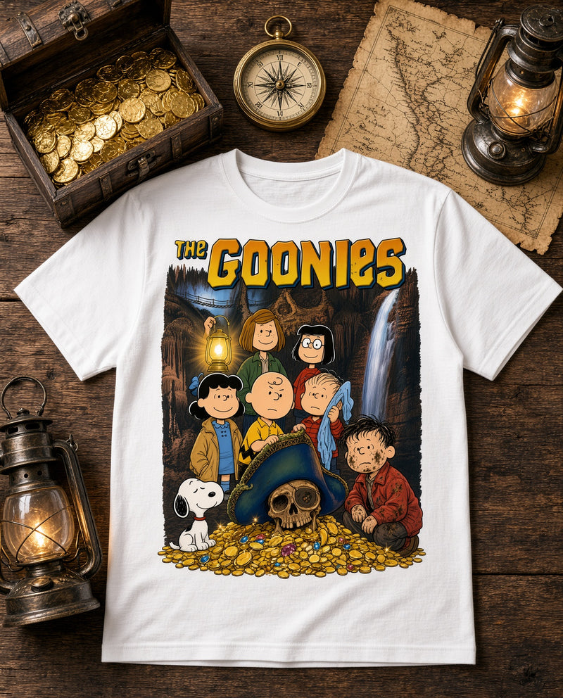 The Goonies Never Say Die Treasure Map DTF T-Shirt - Movie Retro