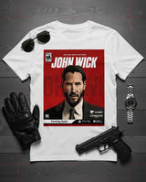 John Wick Game Box Art T-Shirt - Iconic Movie & Gaming Tee