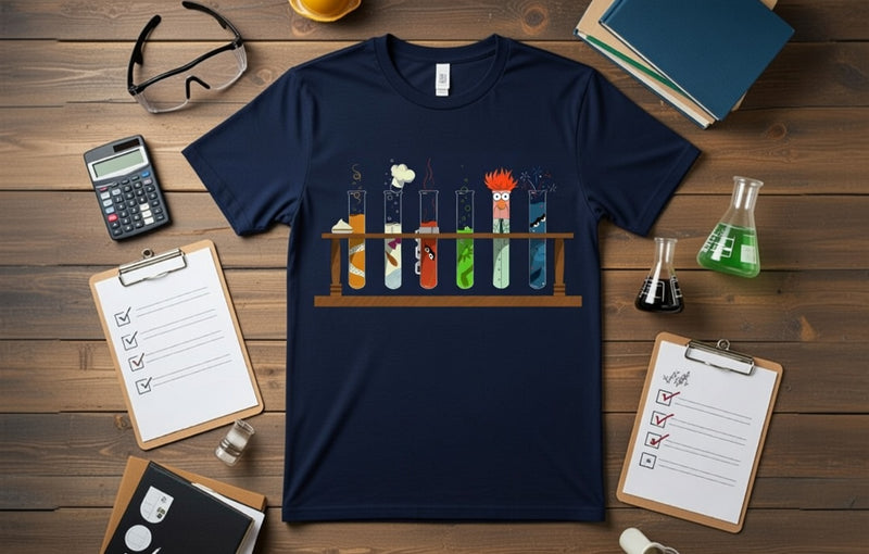 Muppet Lab Experiment Test Tube Characters DTF T-Shirt