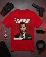 John Wick Game Box Art T-Shirt - Iconic Movie & Gaming Tee