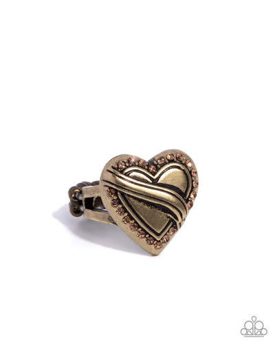 Hint of Heartbreak - Brass - Ring