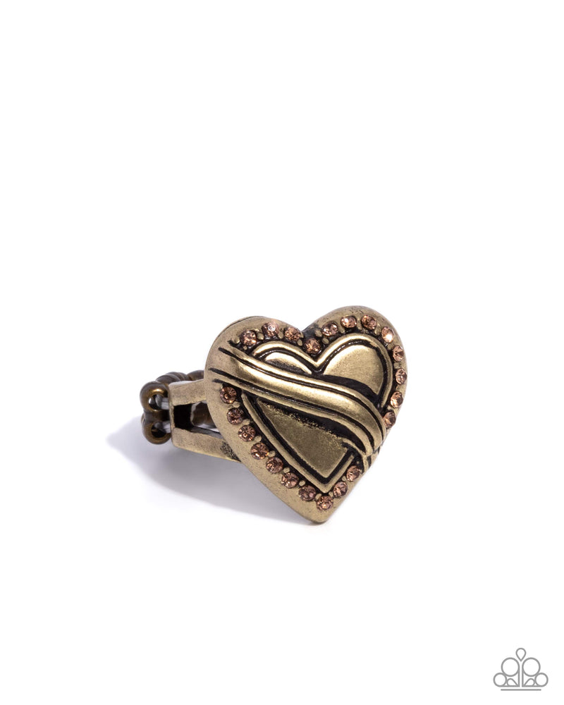 Hint of Heartbreak - Brass - Ring