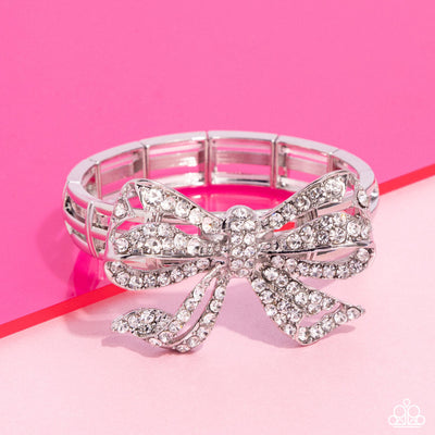 Its All A-BOW-t Me - White - Bracelet