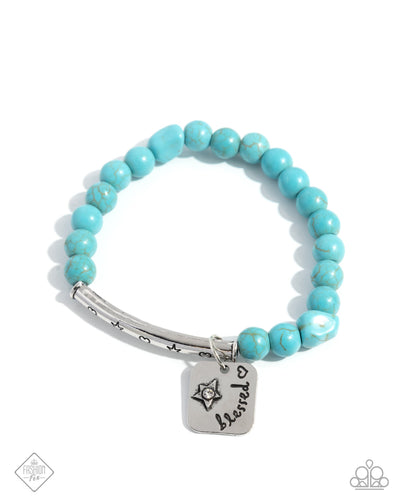 Rustic Reminder - Blue - Bracelet