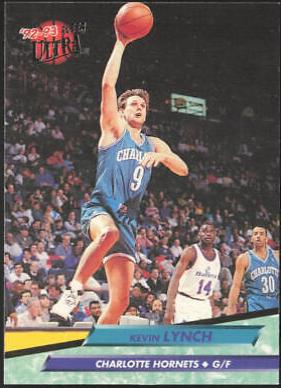 Kevin Lynch 1992-93 Fleer Ultra #233 Charlotte Hornets Basketball Card