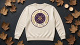 Queue Season Membership Badge Tee - cream props flat-lay ad mockup
