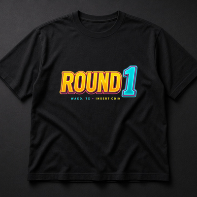 Round 1 Waco Insert Coin Tee — Arcade Marquee