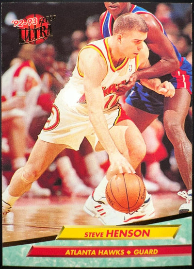 Steve Henson 1992-93 Fleer Ultra #223 Atlanta Hawks Basketball Card