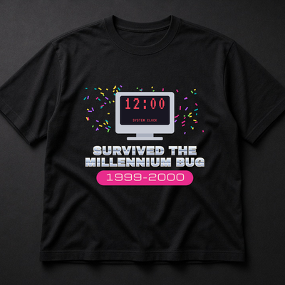 Survived the Millennium Bug 1999–2000 Tee, New Year's Shirt