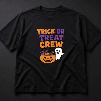 Trick or Treat Crew Tee, Matching Family Halloween Shirt